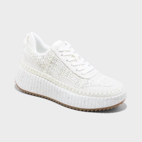 Women's Persephone Sneakers with Memory Foam Insole Universal Thread White 8 - Picture 1 of 8